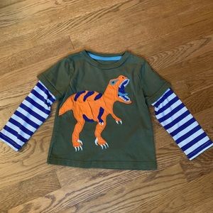 Mini Boden Dinosaur Long Sleeve T-shirt